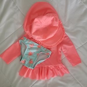Cat & Jack Swimsuit and Hat